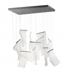 Rinkle 13-Light Rectalinear LED Pendant-(E24878-133BGM)-ET2
