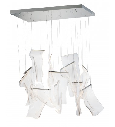  Rinkle 13-Light Rectalinear LED Pendant-(E24878-133PC)-ET2