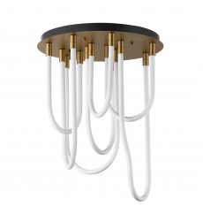  Soleil 7-Light LED RD Flush Mount-(E24987-NAB)-ET2