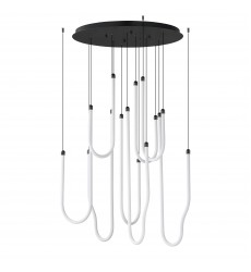  Soleil 8-Light LED Pendant-(E24988-BK)-ET2