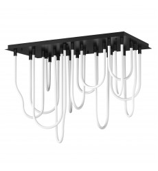  Soleil 14-Light LED SQ Flush Mount-(E24989-BK)-ET2