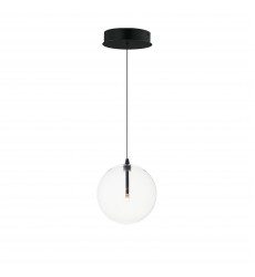  Global 1-Light LED Pendant-(E25071-18BK)-ET2