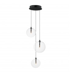  Global 3-Light LED Pendant-(E25073-18BK)-ET2