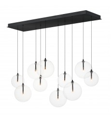  Global 10-Light LED Pendant-(E25079-18BK)-ET2
