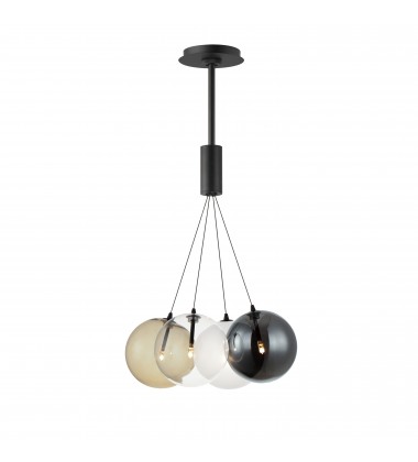  Burst 4-Light LED Pendant - Mixed-(E25084-148BK)-ET2
