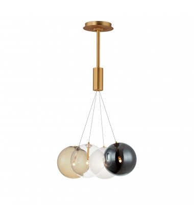  Burst 4-Light LED Pendant - Mixed-(E25084-148GLD)-ET2