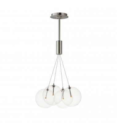  Burst 4-Light LED Pendant - Clear-(E25084-18SN)-ET2