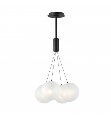  Burst 4-Light LED Pendant - Frost-(E25084-54BK)-ET2