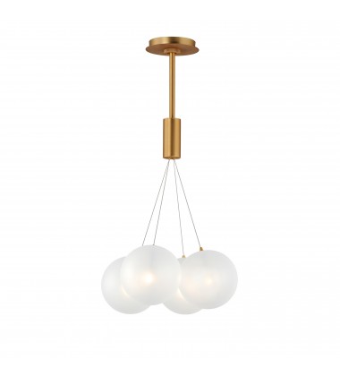  Burst 4-Light LED Pendant - Frost-(E25084-54GLD)-ET2