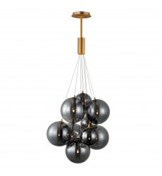 Burst 9-Light LED Pendant - Smoke-(E25087-142GLD)-ET2 Burst 9-Light LED Pendant - Smoke-(E25087-142GLD)-ET2