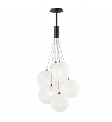 Burst 9-Light LED Pendant - Frost-(E25087-54BK)-ET2 Burst 9-Light LED Pendant - Frost-(E25087-54BK)-ET2