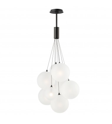  Burst 9-Light LED Pendant - Frost-(E25087-54BK)-ET2