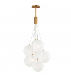 Burst 9-Light LED Pendant - Frost-(E25087-54GLD)-ET2 Burst 9-Light LED Pendant - Frost-(E25087-54GLD)-ET2