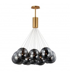  Burst 20-Light LED Pendant - Smoke-(E25088-142GLD)-ET2