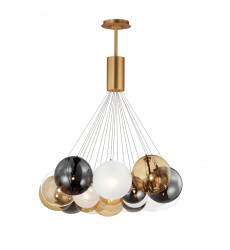  Burst 20-Light LED Pendant - Mixed-(E25088-148GLD)-ET2