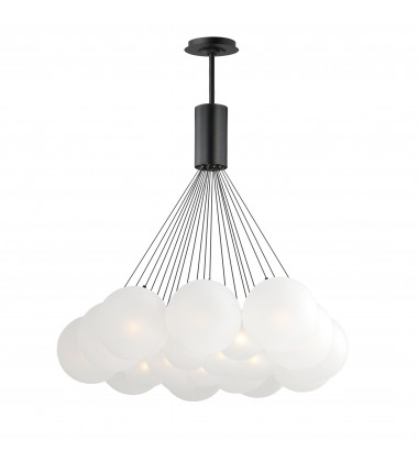  Burst 20-Light LED Pendant - Frost-(E25088-54BK)-ET2