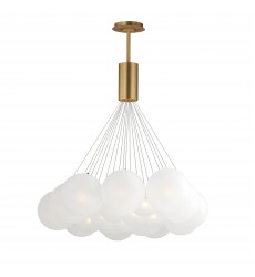  Burst 20-Light LED Pendant - Frost-(E25088-54GLD)-ET2