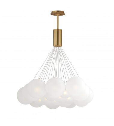  Burst 20-Light LED Pendant - Frost-(E25088-54GLD)-ET2