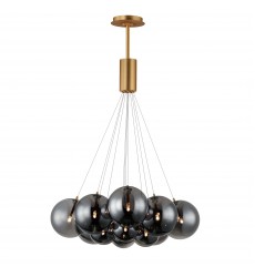  Burst 12-Light LED Pendant - Smoke-(E25089-142GLD)-ET2