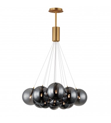  Burst 12-Light LED Pendant - Smoke-(E25089-142GLD)-ET2