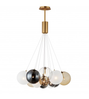  Burst 12-Light LED Pendant - Mixed-(E25089-148GLD)-ET2