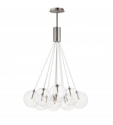  Burst 12-Light LED Pendant - Clear-(E25089-18SN)-ET2