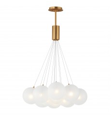 Burst 12-Light LED Pendant - Frost-(E25089-54GLD)-ET2