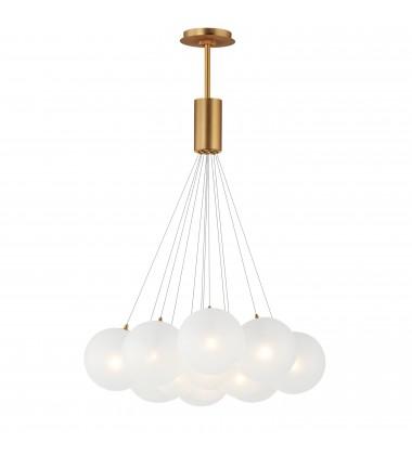  Burst 12-Light LED Pendant - Frost-(E25089-54GLD)-ET2