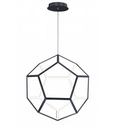  Penta Large LED Pendant-(E25106-BK)-ET2