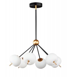  Quest 6-Light LED Pendant-(E25116-92BKGLD)-ET2