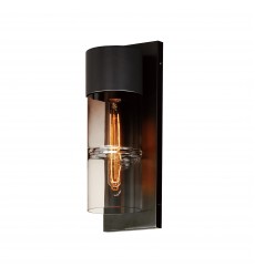  Smokestack Medium LED Outdoor Wall Sconce-(E26144-142BK)-ET2