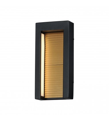 Alcove Medium LED Outdoor Wall Sconce-(E30104-BKGLD)-ET2  Alcove Medium LED Outdoor Wall Sconce-(E30104-BKGLD)-ET2