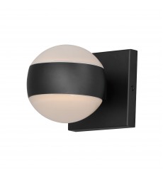  Modular Globe 2-Light LED Sconce-(E30175-10BK)-ET2
