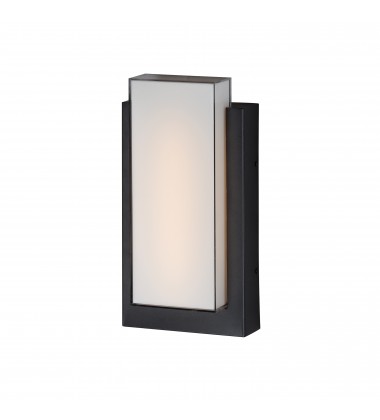  Tower Small LED Outdoor Wall Sconce-(E30182-01BK)-ET2