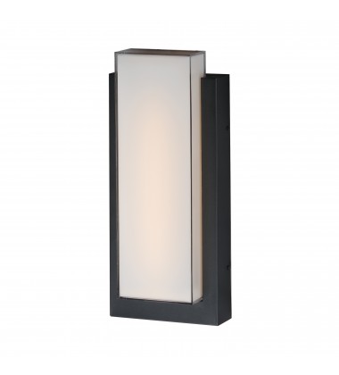 Tower Medium LED Outdoor Wall Sconce-(E30184-01BK)-ET2