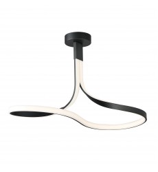  Serpentine LED Semi-Flush Mount-(E30660-BK)-ET2