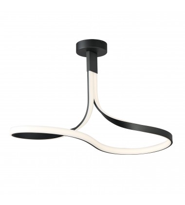  Serpentine LED Semi-Flush Mount-(E30660-BK)-ET2