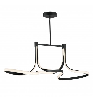  Serpentine Linear LED Pendant-(E30668-BK)-ET2