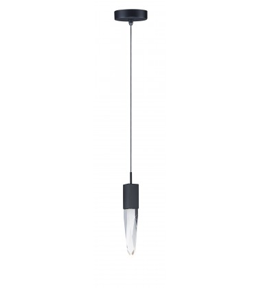  Quartz 1-Light LED Pendant-(E31242-20BK)-ET2