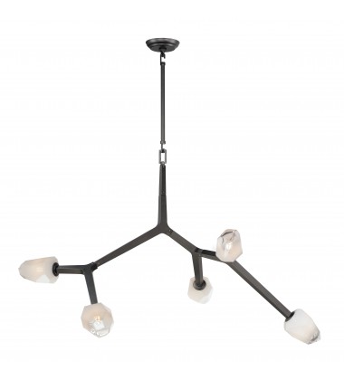  Blossom 5-Light LED Pendant-(E32795-93BK)-ET2