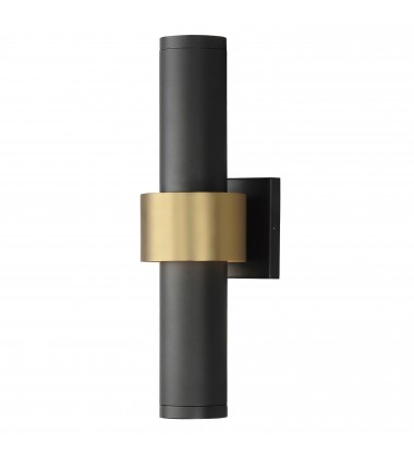  Reveal Large LED Outdoor Wall Sconce-(E34756-BKGLD)-ET2