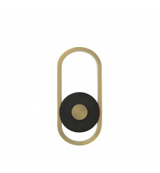  Gravity Small Outdoor LED Sconce-(E42102-BKGLD)-ET2