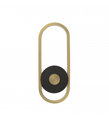 Gravity Medium Outdoor LED Sconce-(E42104-BKGLD)-ET2 Gravity Medium Outdoor LED Sconce-(E42104-BKGLD)-ET2