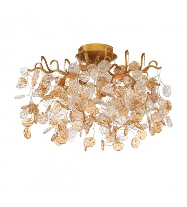  Gold Flush Mount (29056-019)-Eurofase