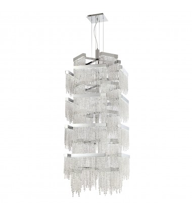  Chrome Chandelier (30007-017)-Eurofase