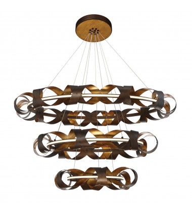  Bronze-Gold Chandelier (30082-014)-Eurofase