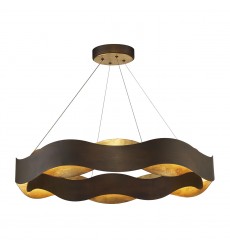 Bronze-Gold Chandelier (31384-018)-Eurofase
