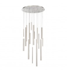 Satin Nickel Chandelier (31445-025)-Eurofase Satin Nickel Chandelier (31445-025)-Eurofase