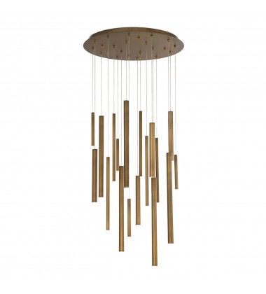  Brass Chandelier (31445-038)-Eurofase