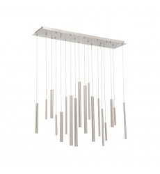 Satin Nickel Chandelier (31446-023)-Eurofase Satin Nickel Chandelier (31446-023)-Eurofase